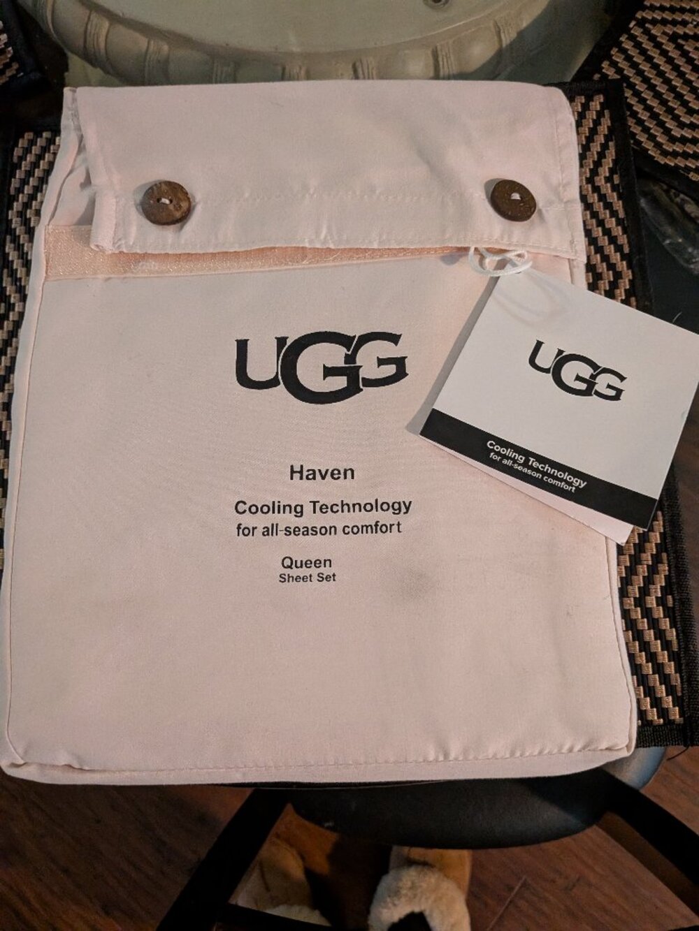 NWT UGG Haven Queen Sheet Set 4-Piece Cooling Technology All-Season